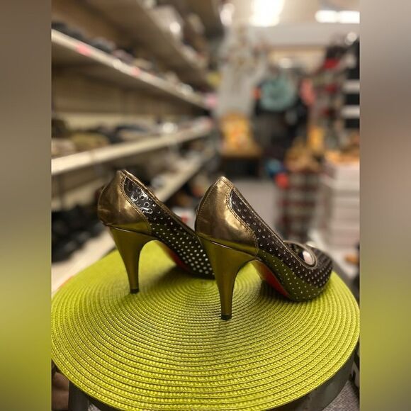 Unlisted Sz. 8.5 Brown Open Toe Heels - Picture 5 of 6